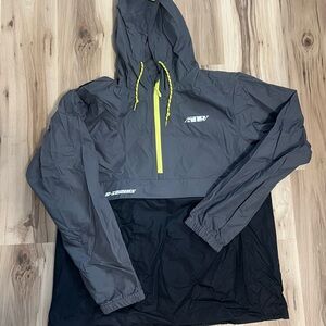 509 R-Series Anorak Wind Breaker Half Zip Men’s Gray and Black Jacket